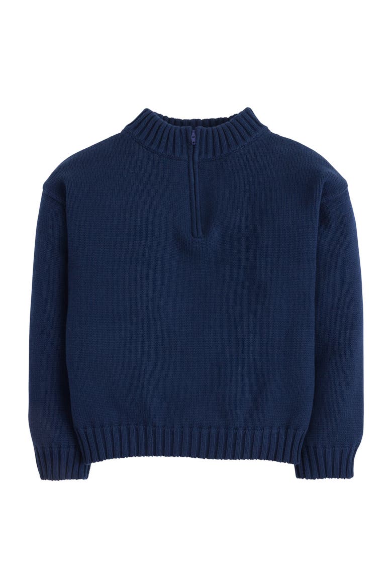 Kids' Quarter Zip Sweater, Main, color, Navy