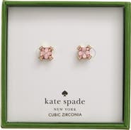 Kate Spade New York asscher cut crystal stud earrings