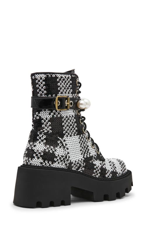 Betsey Johnson Jonnie Lug Sole Boot In Black
