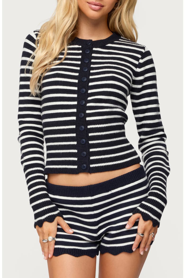 Soren Stripe Cardigan, Main, color, NAVY-AND-WHITE