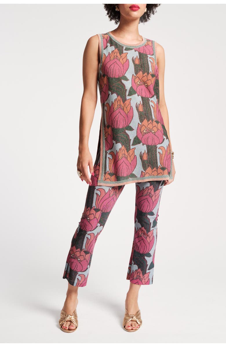 Frances Valentine Robbie Pant Set Fireflower Lurex Blend, Main, color, 