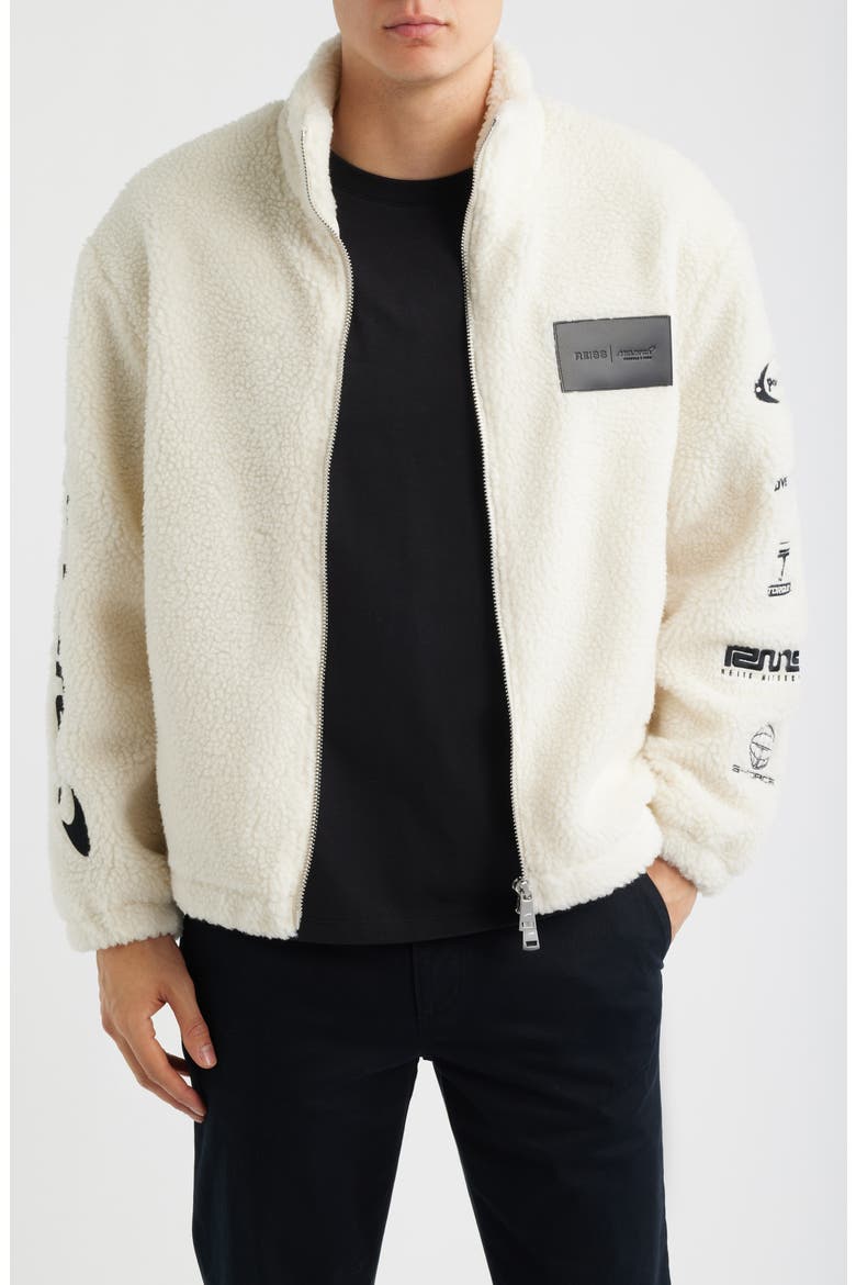 X McLaren King Fleece Jacket, Main, color, WHITE