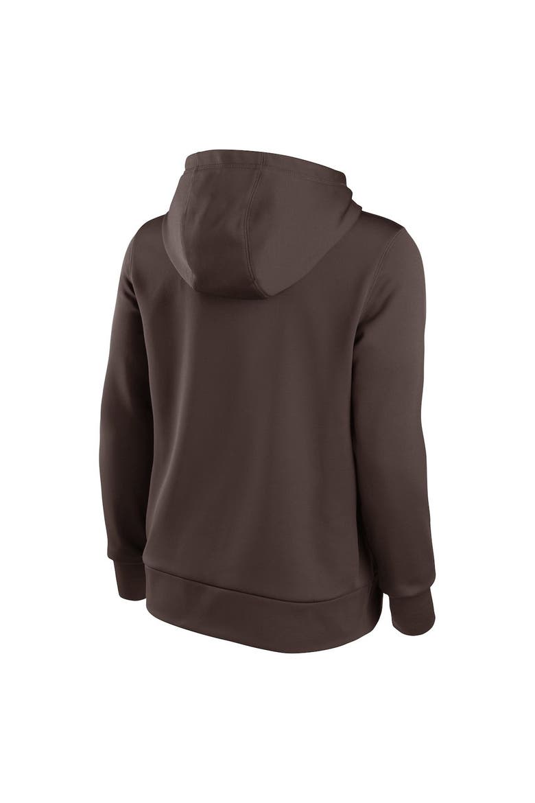 Women's Nike Brown San Diego Padres 2022 Postseason Authentic Collection Dugout Pullover Hoodie, Alternate, color, Brown
