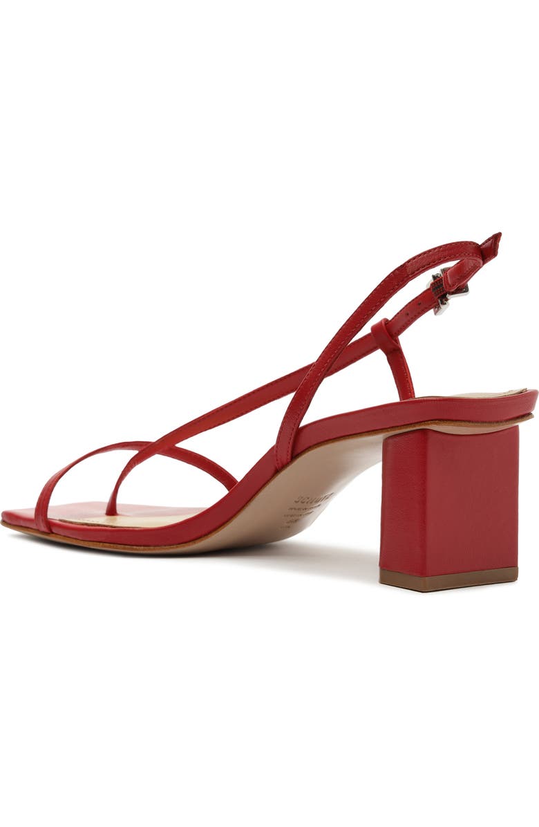 Schutz Heloise Block Heel Sandal, Alternate, color, Scarlet