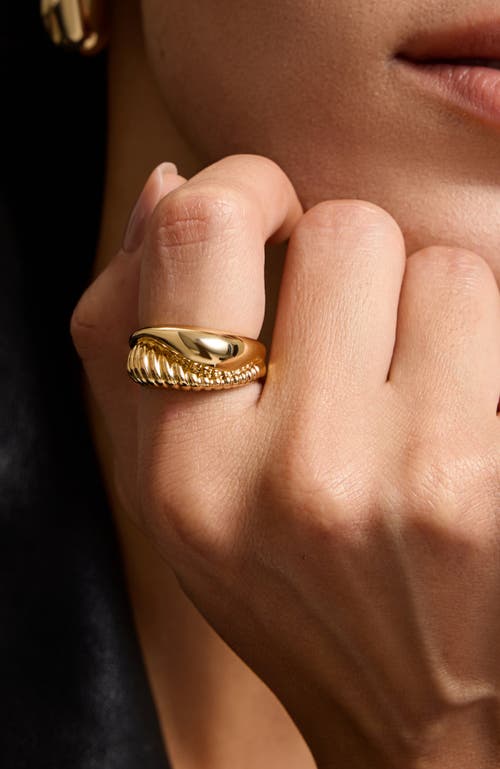 Rc Retro Chic Drop Ring In Gold