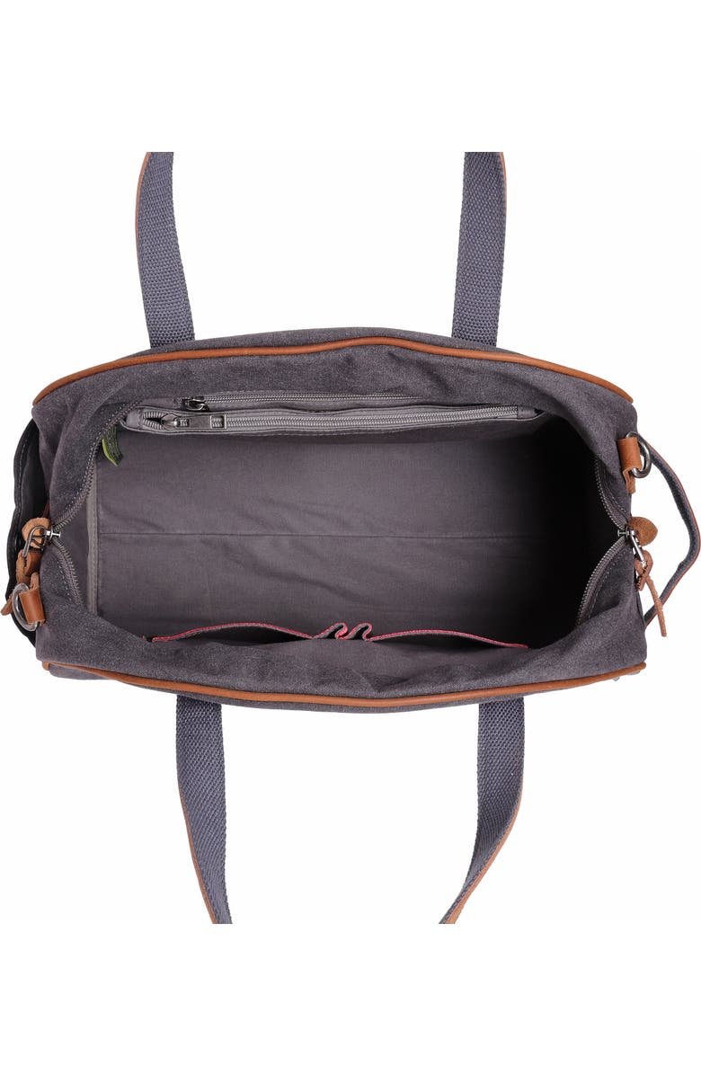 THE SAME DIRECTION Stone Creek Waxed Canvas Weekend Bag, Alternate, color,