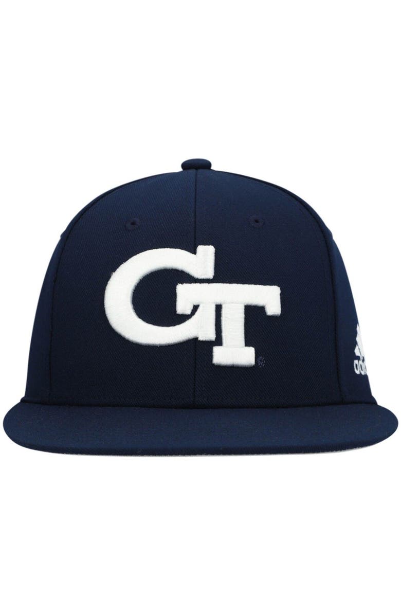 adidas Men's adidas Navy Georgia Tech Yellow Jackets On-Field Baseball Fitted Hat, Alternate, color, Navy