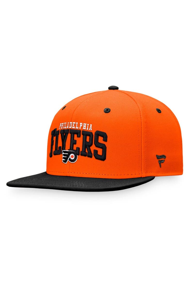 Men's Fanatics Branded  Orange/Black Philadelphia Flyers Iconic Two-Tone Snapback Hat, Alternate, color, Orange