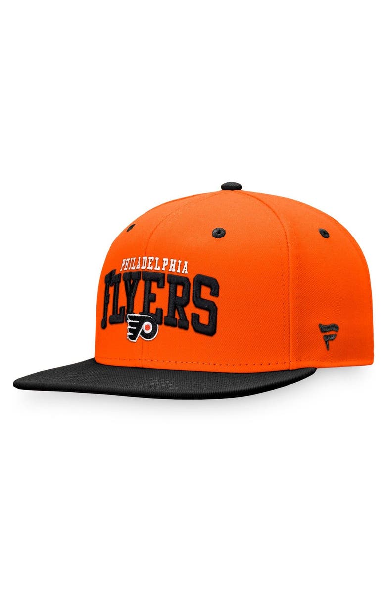 FANATICS Men's Fanatics Branded  Orange/Black Philadelphia Flyers Iconic Two-Tone Snapback Hat, Alternate, color, 