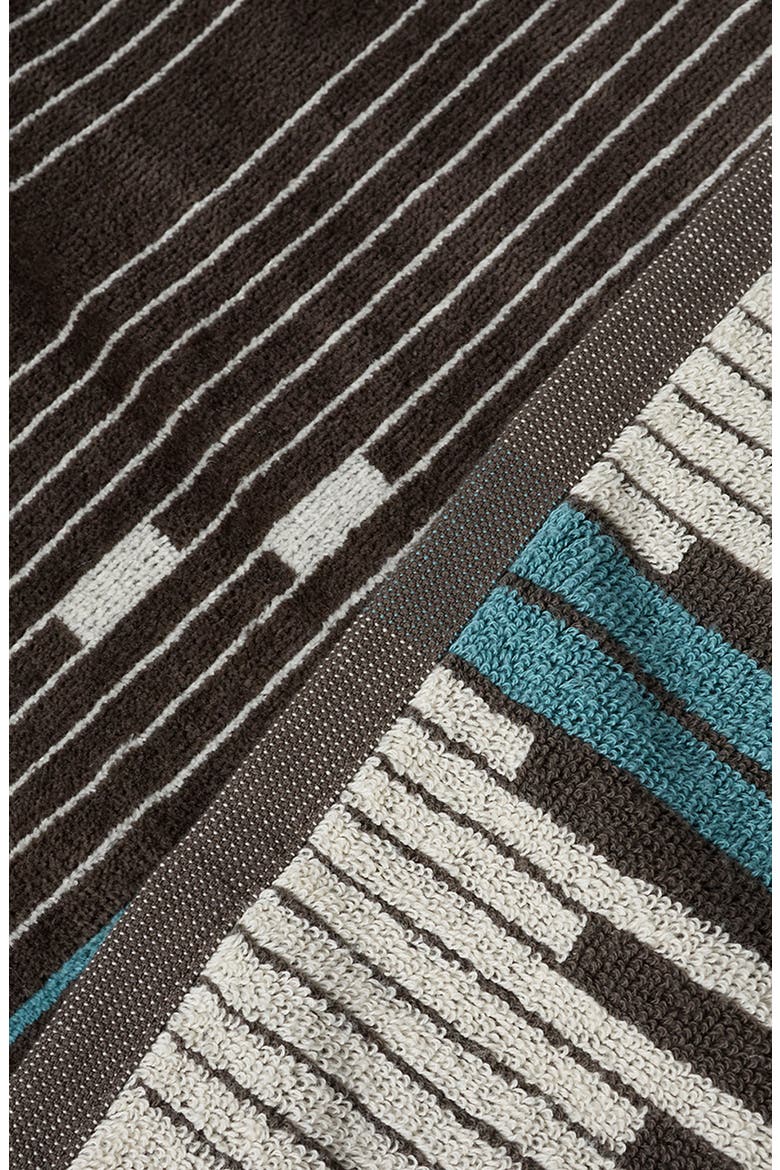 Morelia Jacquard Organic Cotton Beach Towel, Alternate, color, ESPRESSO
