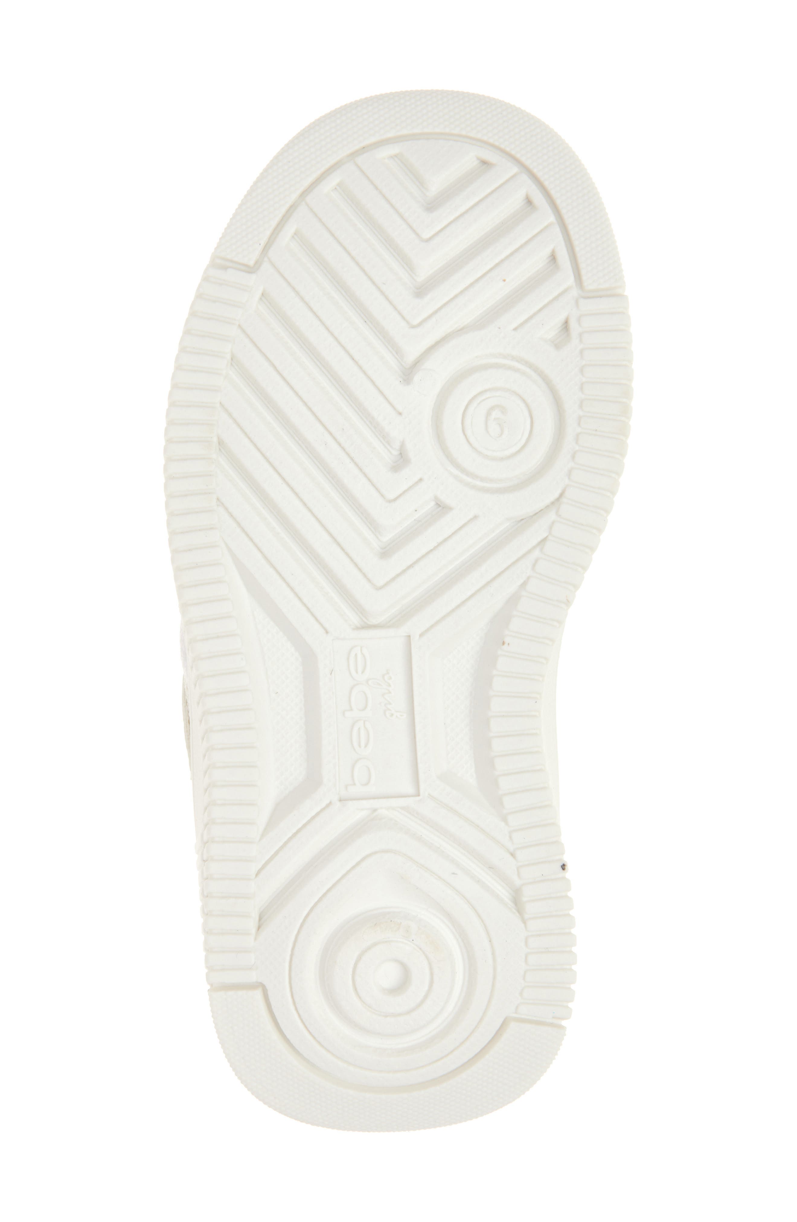 bebe Kids' Platform Sneaker, Alternate, color, White