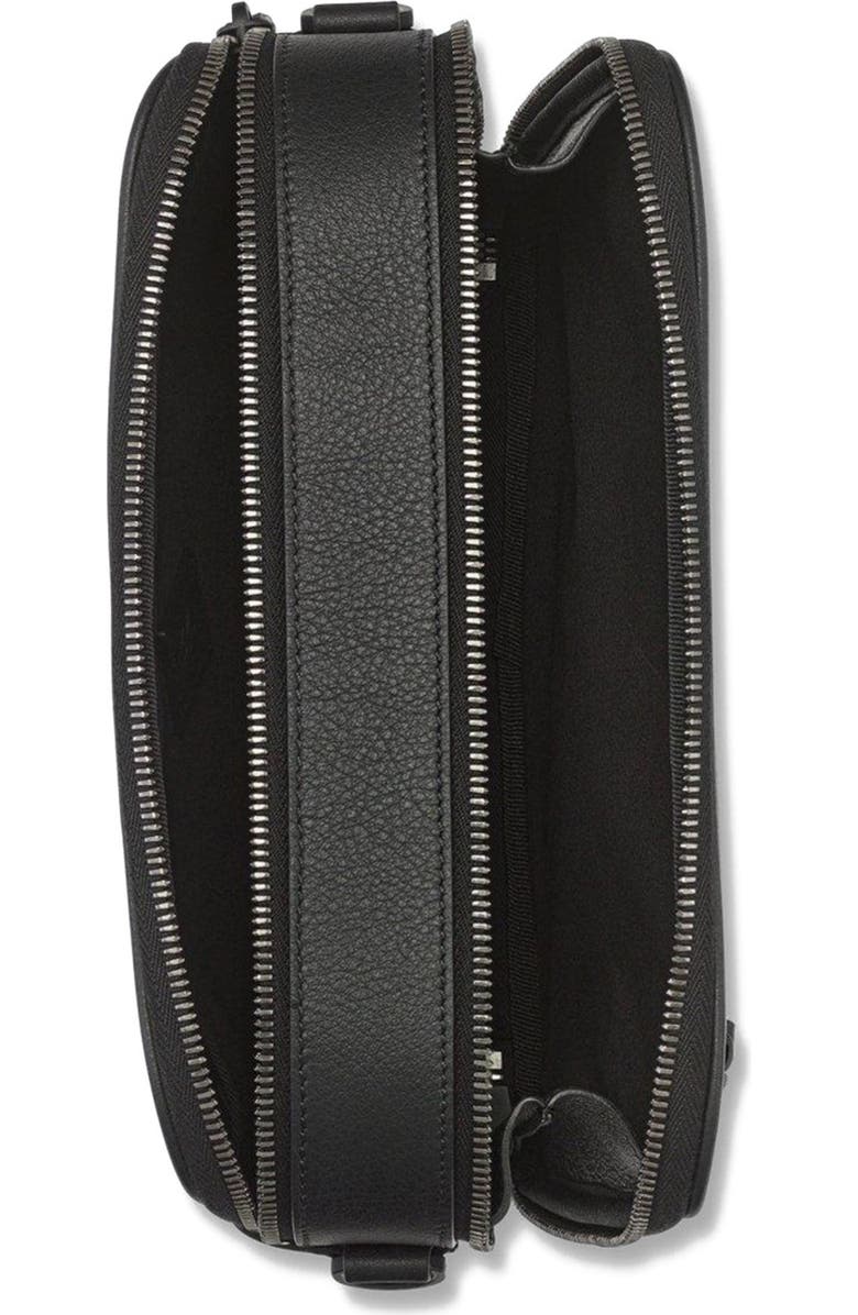 MCM Diamond Camera Bag in Maxi Monogram Leather, Alternate, color, Black