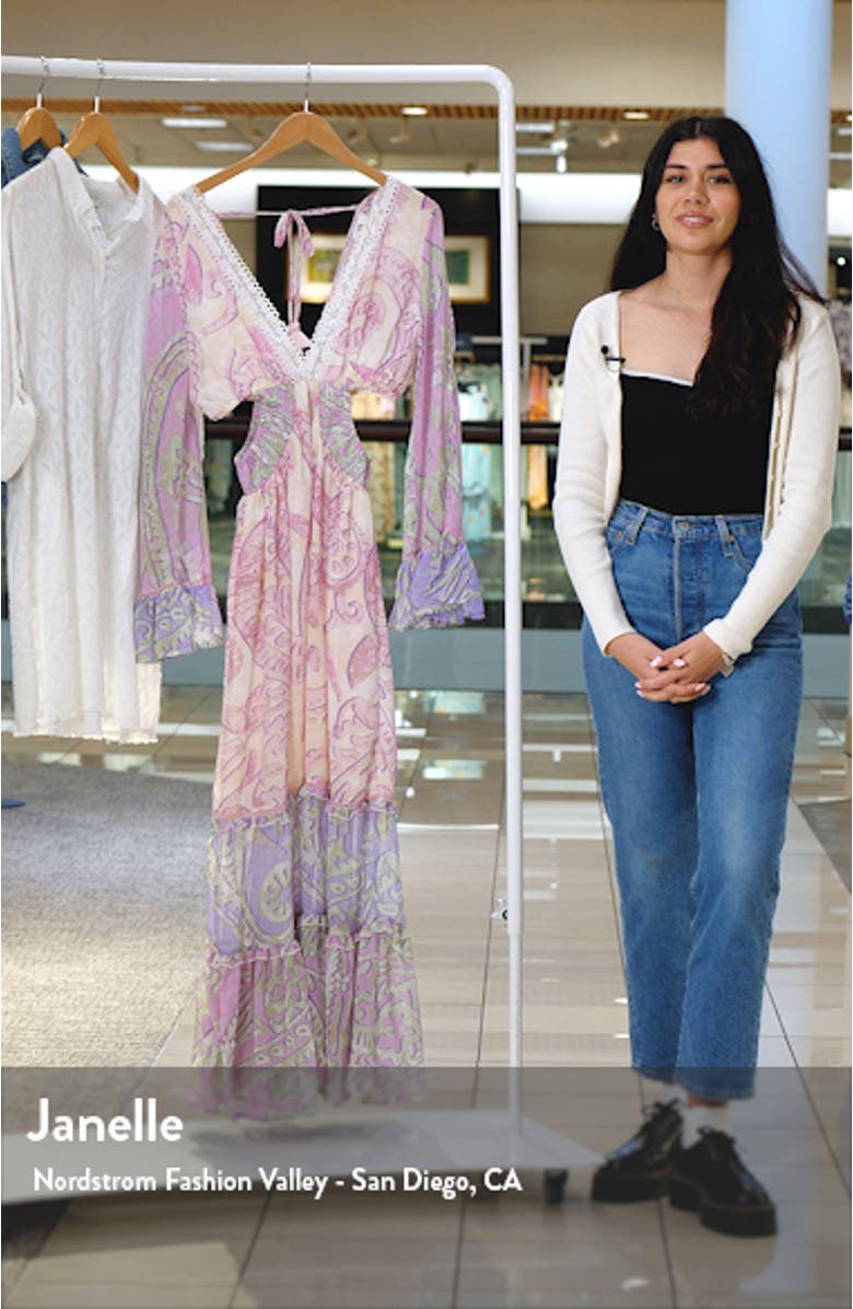 Cutout Long Sleeve Cover-Up Dress, sales video thumbnail