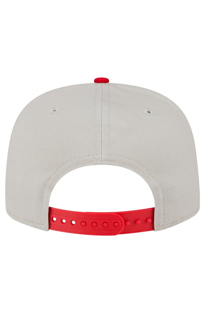 New Era Men's New Era Cream Cincinnati Reds Iron Golfer Snapback Hat, Alternate, color, Cream
