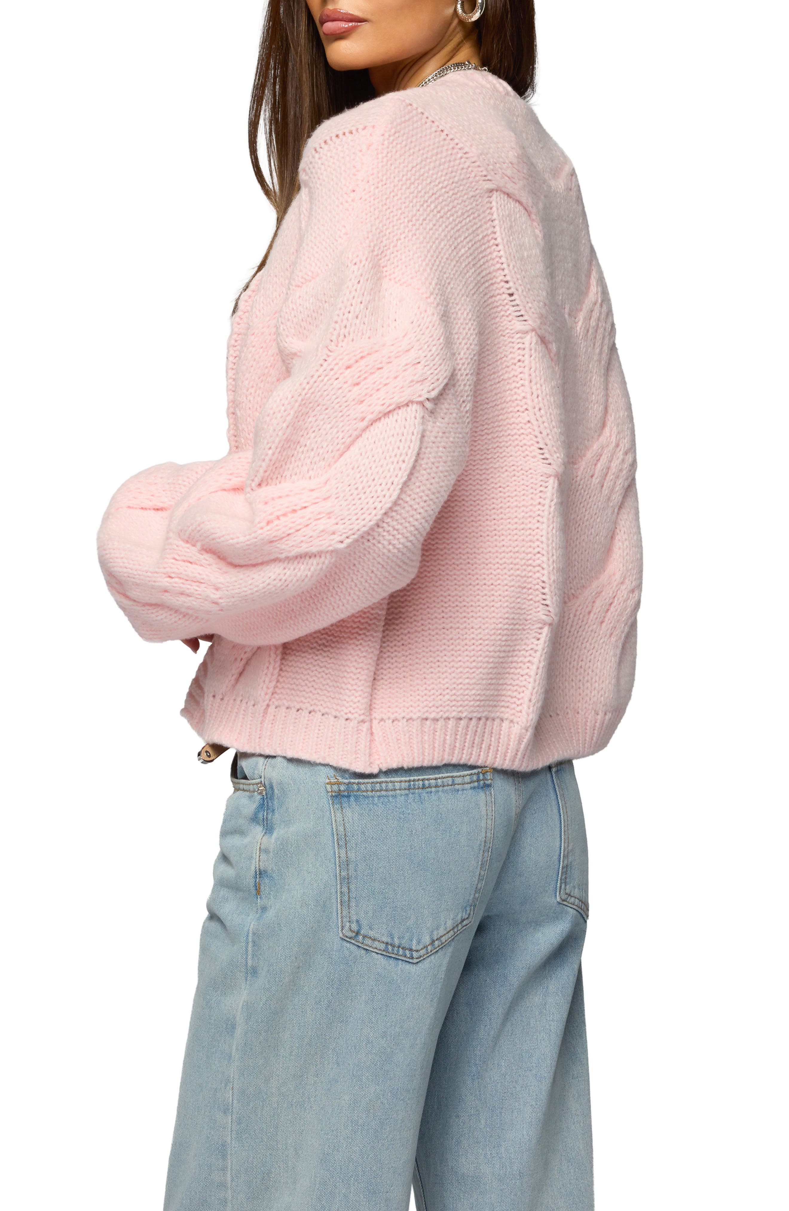 Braiden Chunky Cable Open Cardigan - image 2