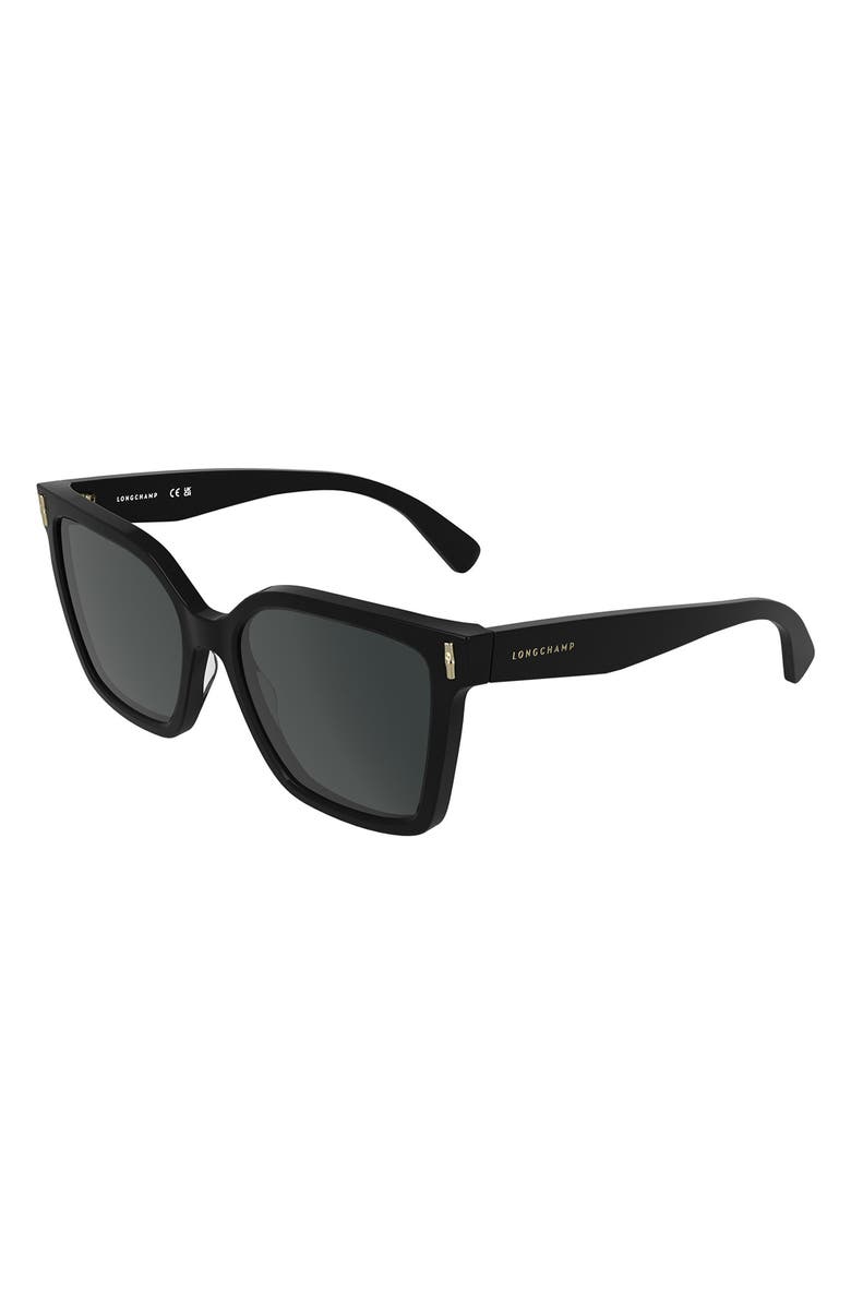 Longchamp Roseau 55mm Modified Rectangular Sunglasses, Alternate, color,