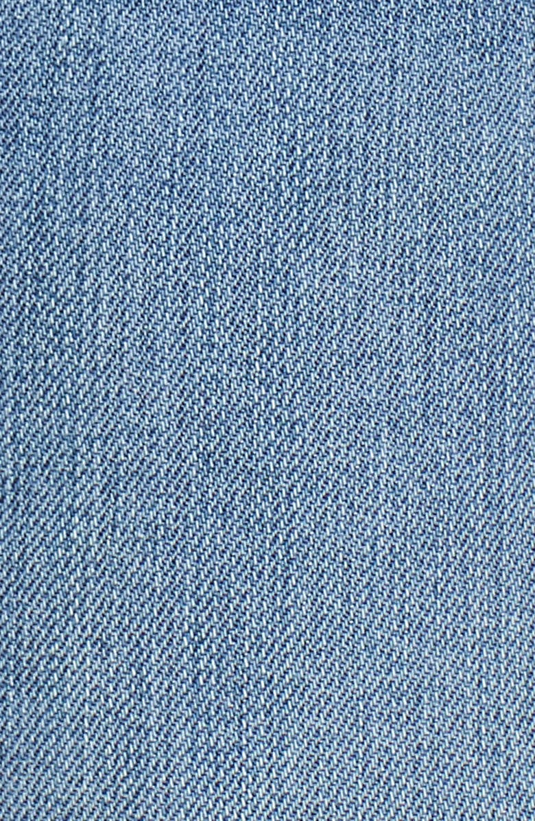 LOST INK Peplum Denim Jacket, Alternate, color,