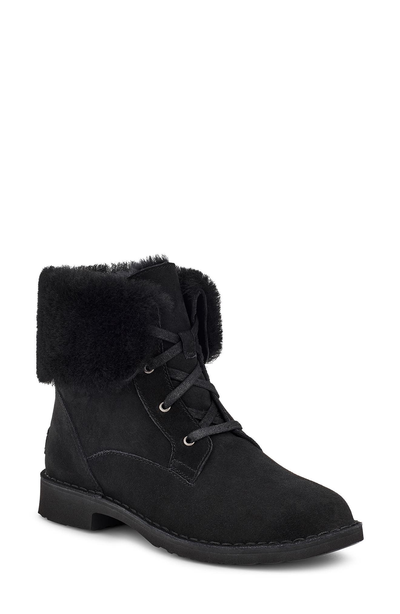 UGG<sup>®</sup> Weylyn Genuine Shearling Bootie, Main, color, 