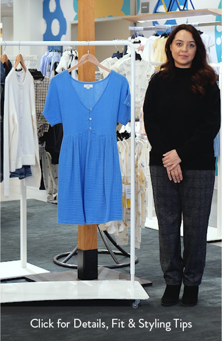 Premium Surf Cotton Gauze Babydoll Dress, sales video thumbnail