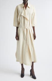 Lemaire Asymmetric Silk Blend Shirtdress