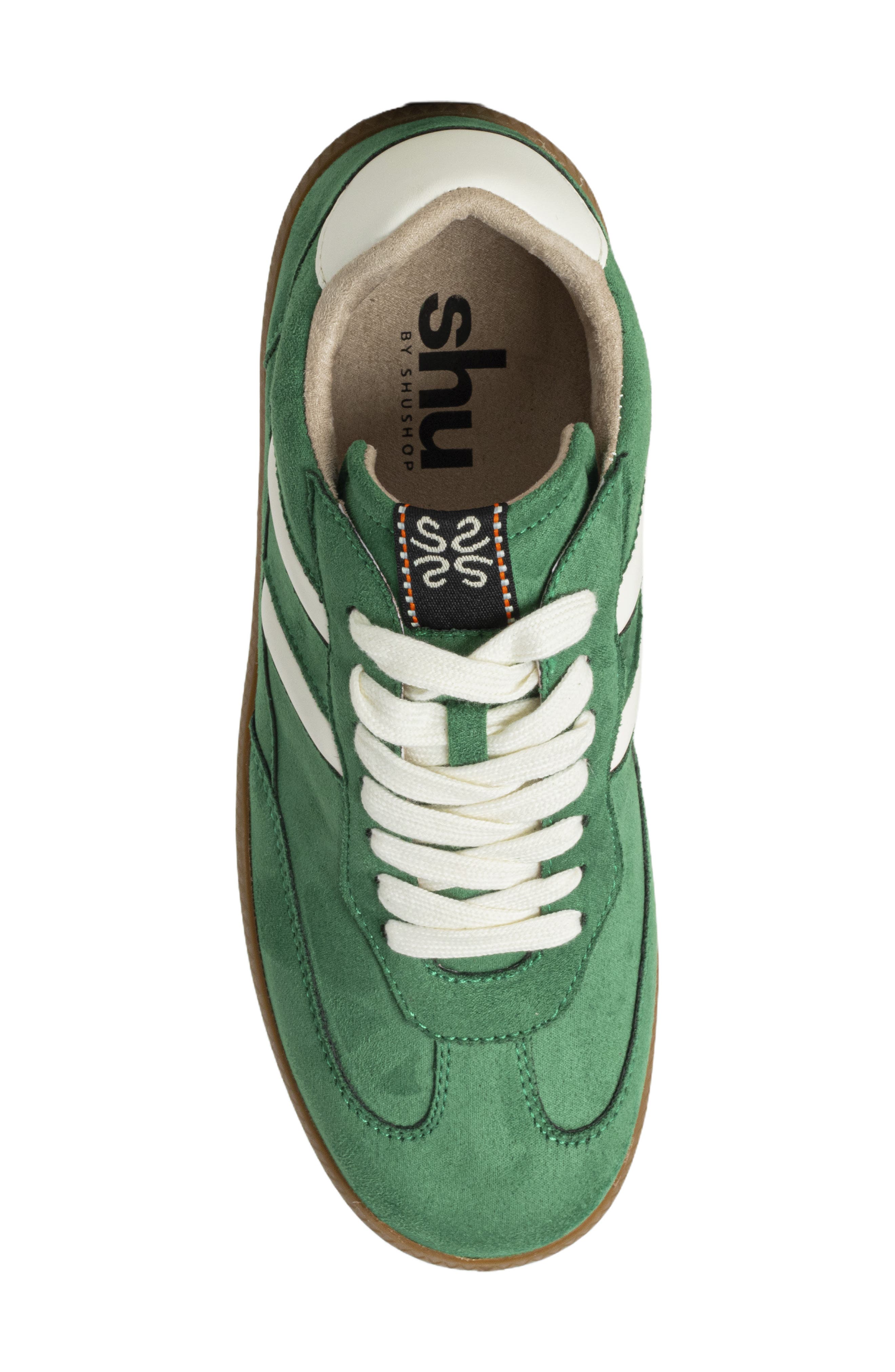 SHUSHOP Renee Sneaker, Alternate, color, Green Suede