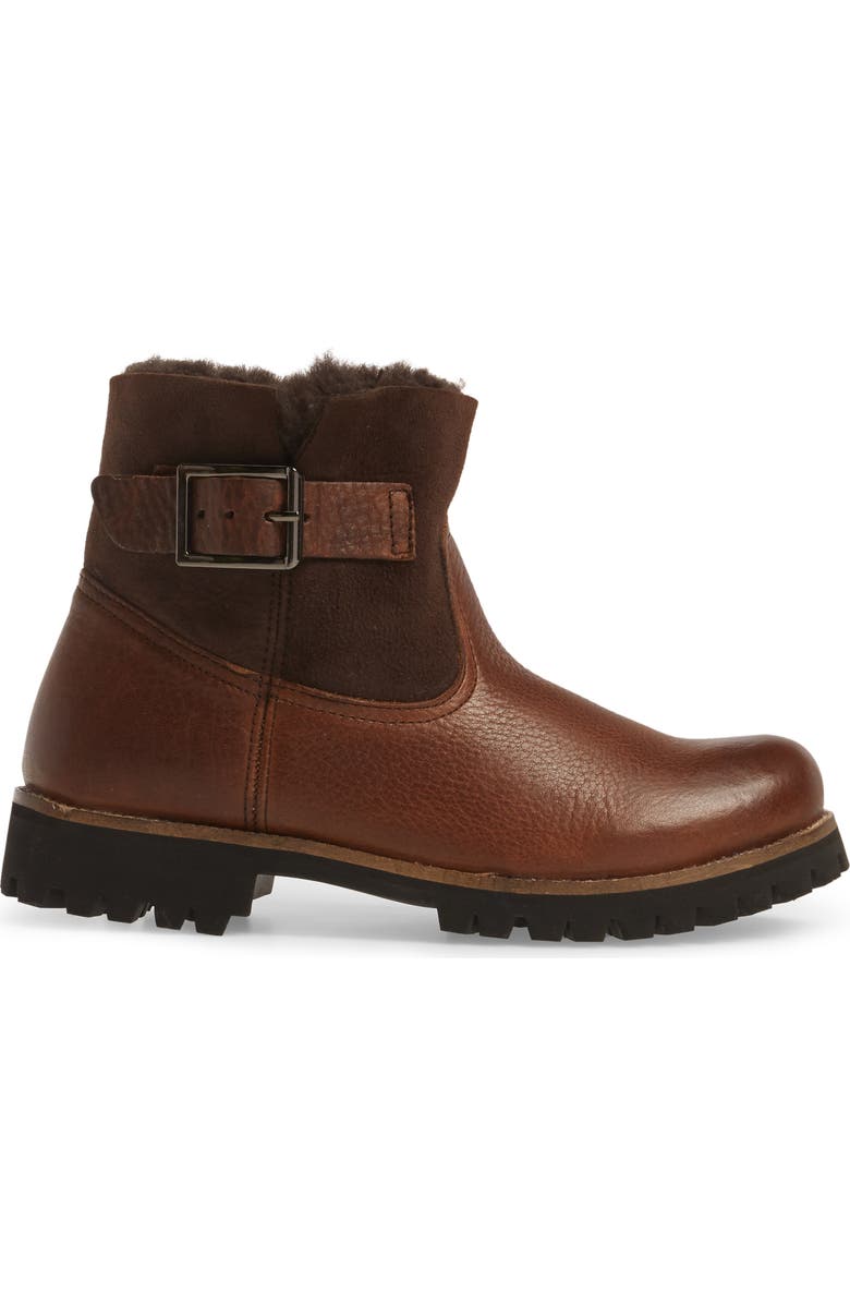 Blackstone OL06 Genuine Shearling Lined Bootie, Alternate, color, Brown Leather