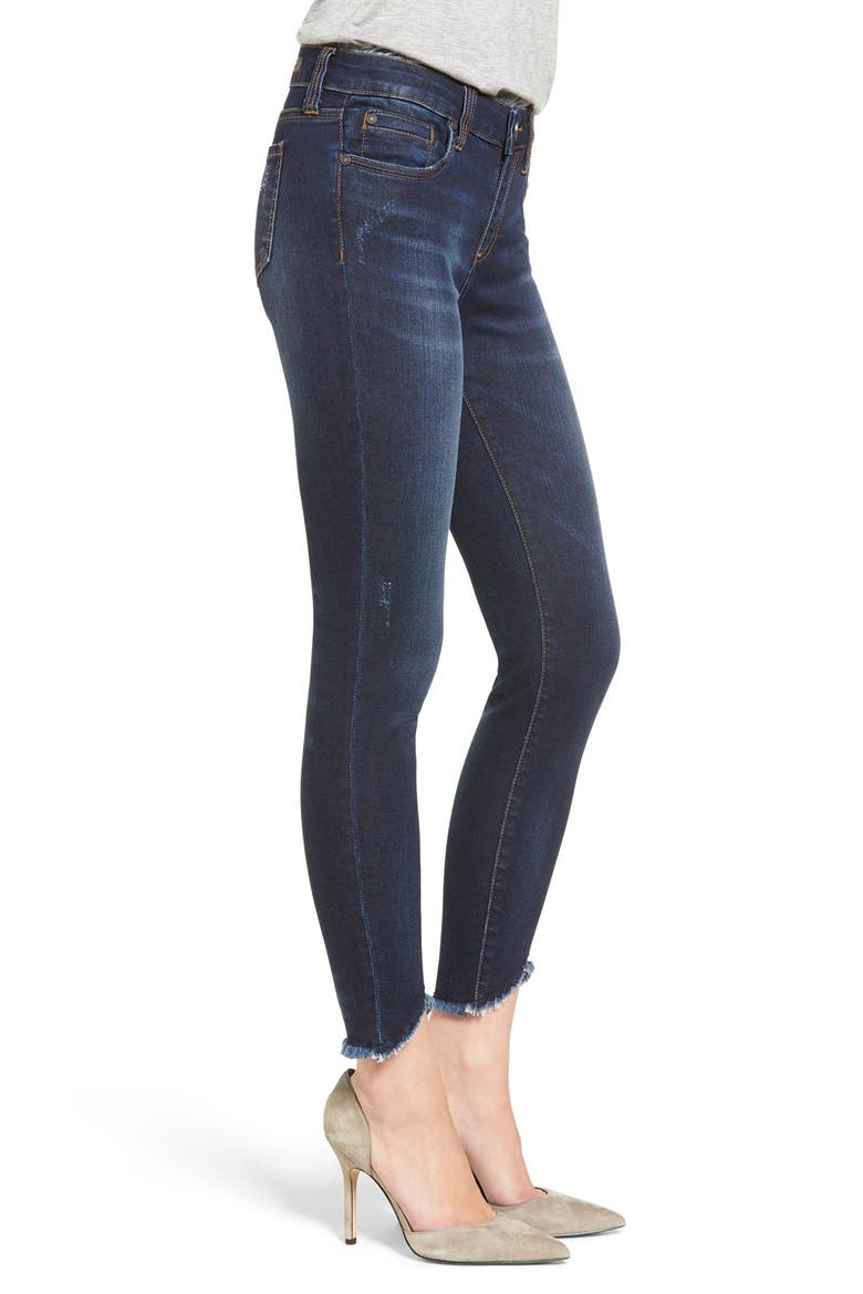 Raw Hem Skinny Jeans, Alternate, color, BENEFICIAL