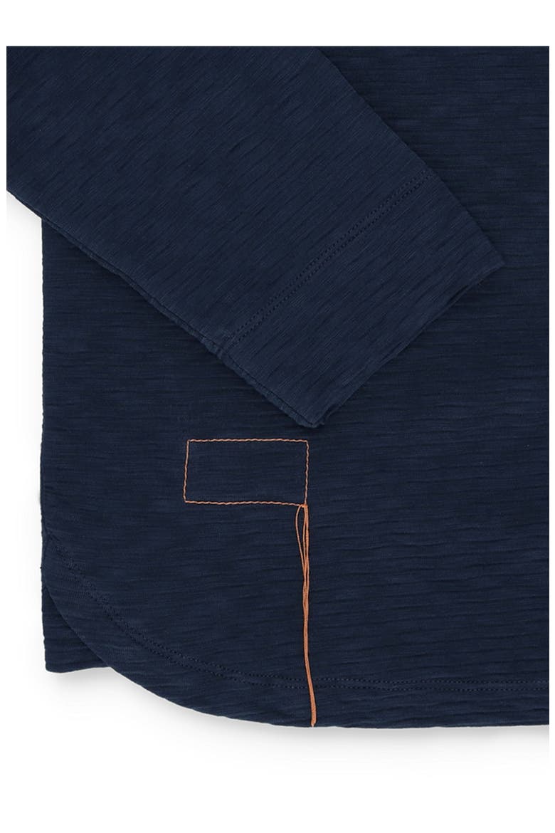 Indiana Cotton Long Sleeve T-Shirt, Alternate, color, NAVY BLUE