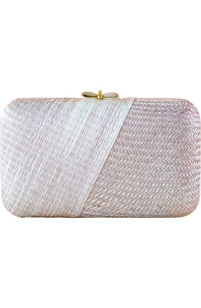 LIKHA Two-Weave Clutch, Main, color, Dusty Rose