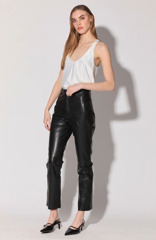 WALTER BAKER WALTER BAKER YVETTE WIDE LEG LEATHER PANTS