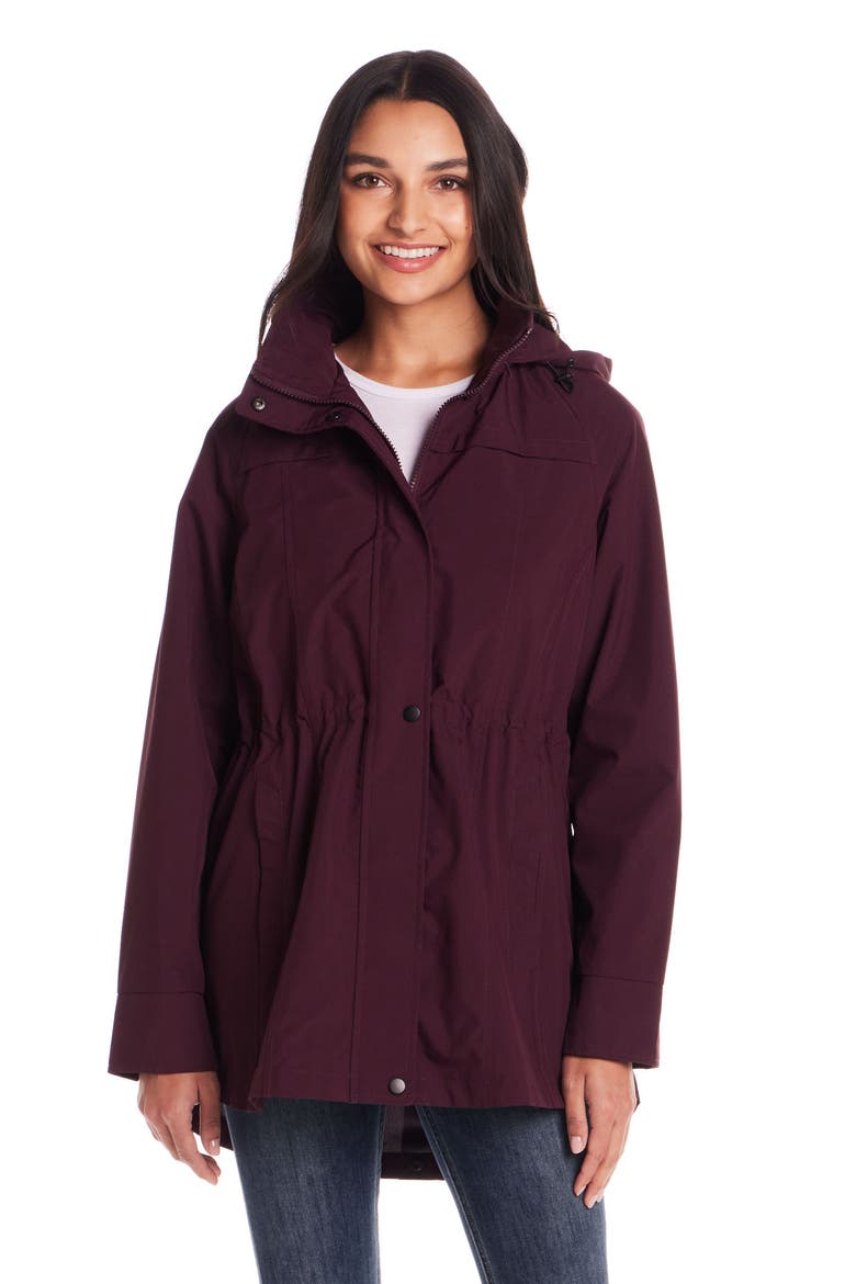 Water Resistant Packable Jacket, Alternate, color, BLACKBERRY
