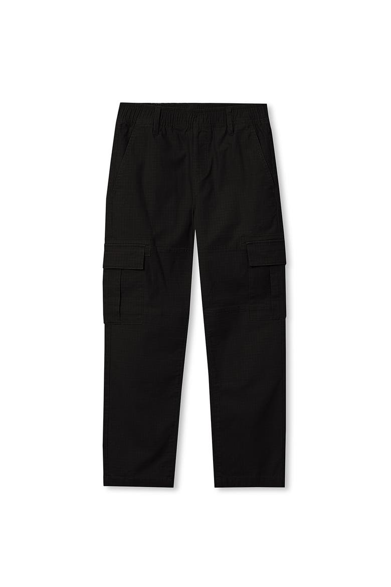 Boys Iron Knee Woven Cargo Pants, Main, color, Black