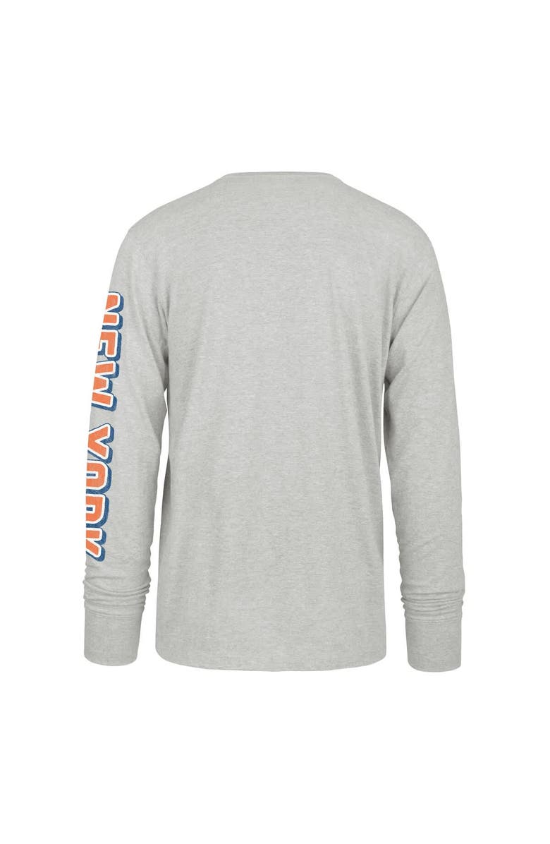 '47 Men's '47 Gray New York Mets Big & Tall Distressed Franklin Long Sleeve T-Shirt, Alternate, color, Gray