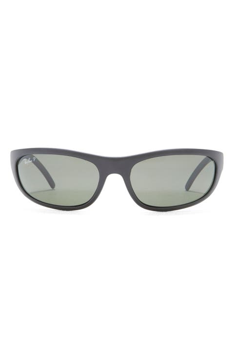 60mm Predator Polarized Wrap Sunglasses