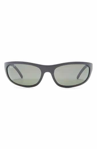 60mm Predator Polarized Wrap Sunglasses