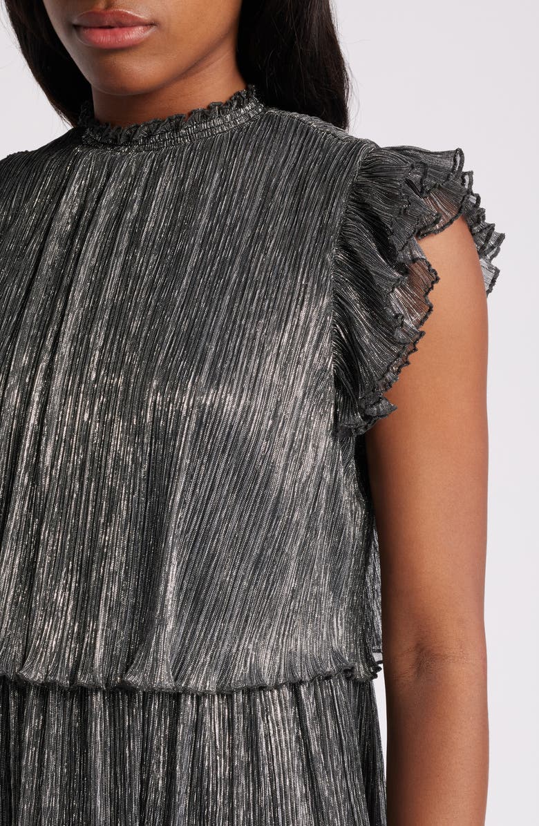 Chelsea28 Metallic Tiered Minidress, Alternate, color, 