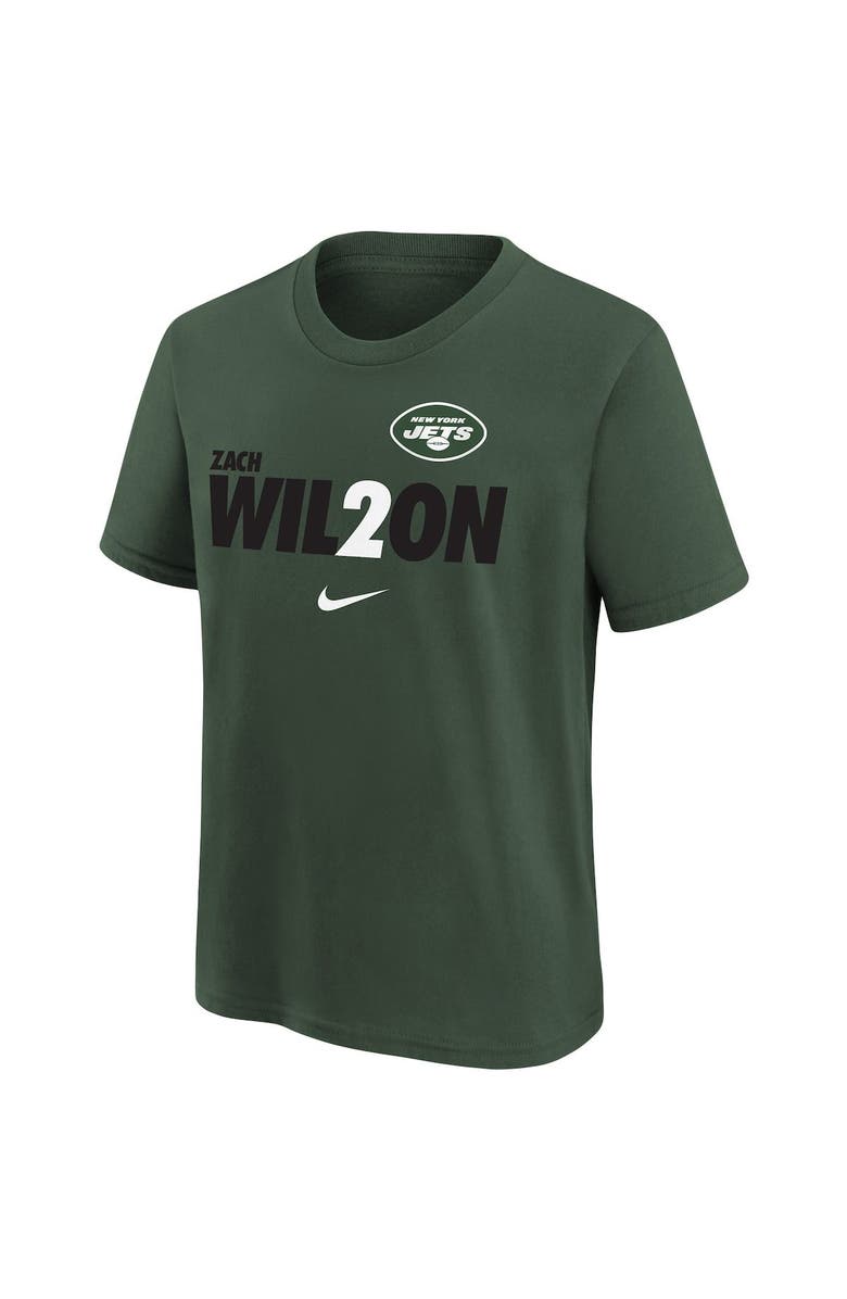 Nike Youth Zach Wilson Green New York Jets Local Pack Player Graphic T-Shirt, Alternate, color,