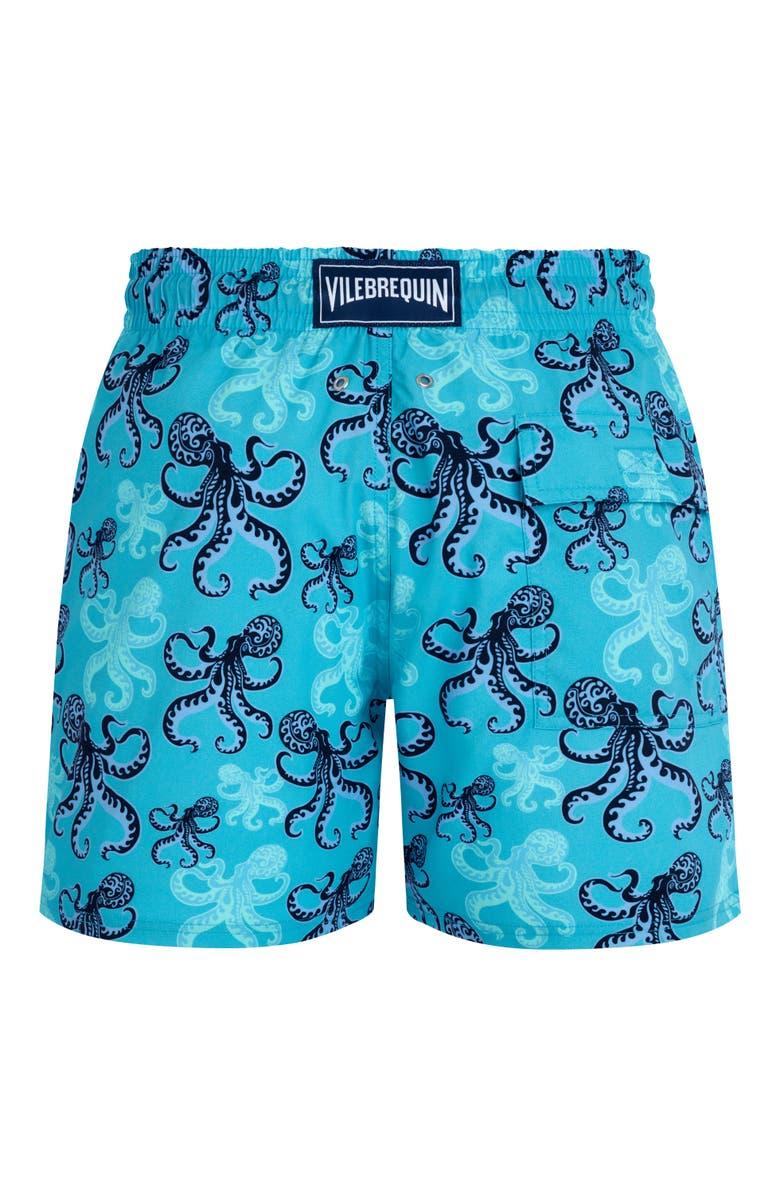 Vilebrequin Men's Poulpes Stretch Swim Shorts, Alternate, color, Bora Bora