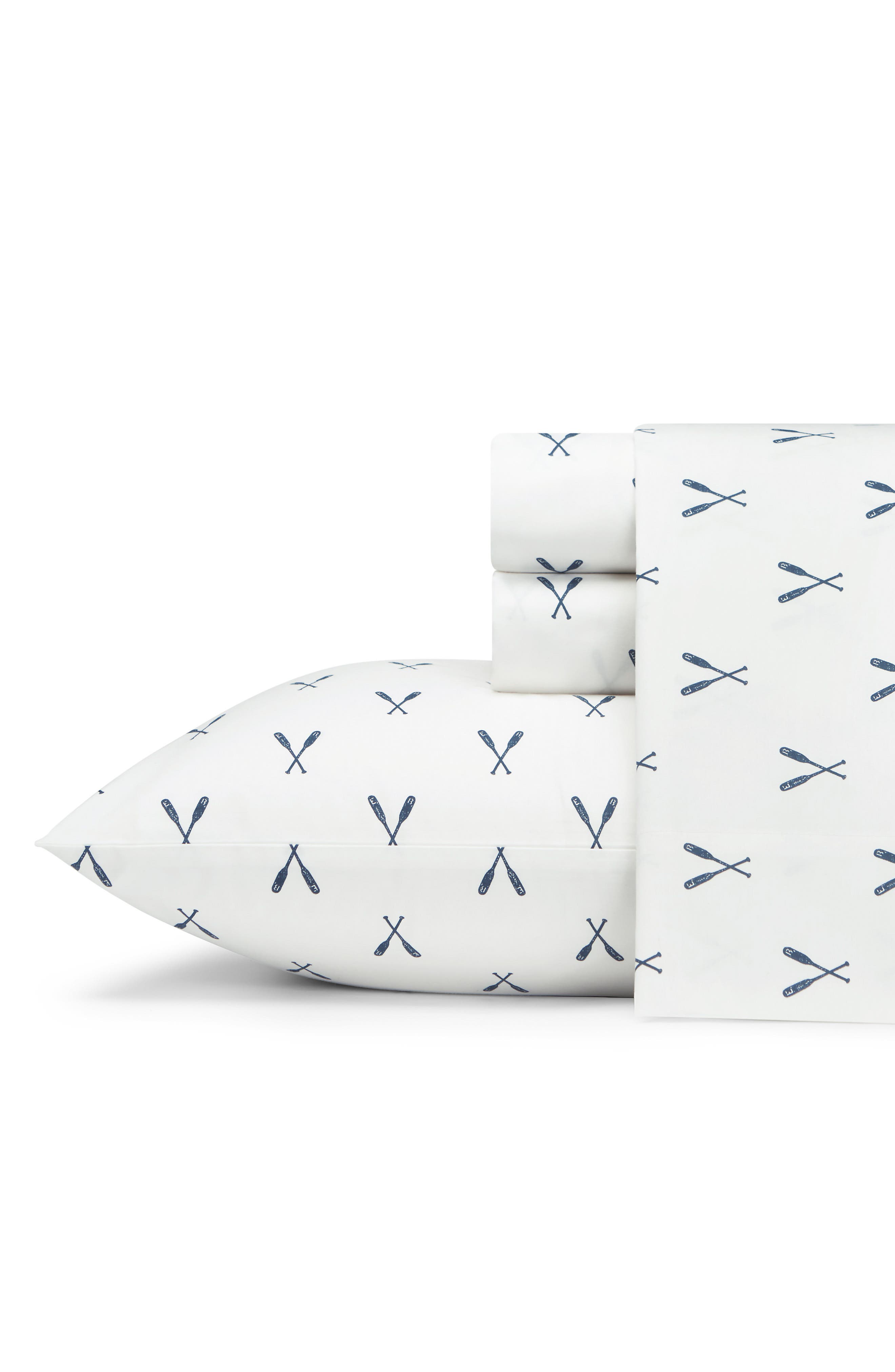 Eddie Bauer Oar Print 200 Thread Count 100% Cotton Percale Sheet Set