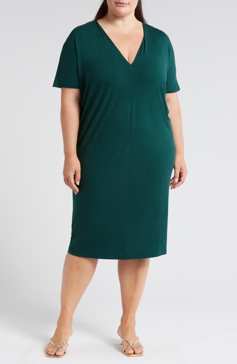 Teresa Jersey Shift Dress (Plus)