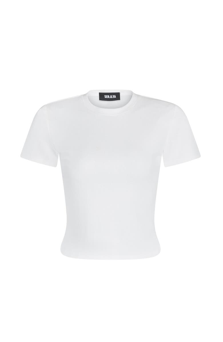 SER.O.YA Kay Ribbed Baby Tee, Alternate, color, 