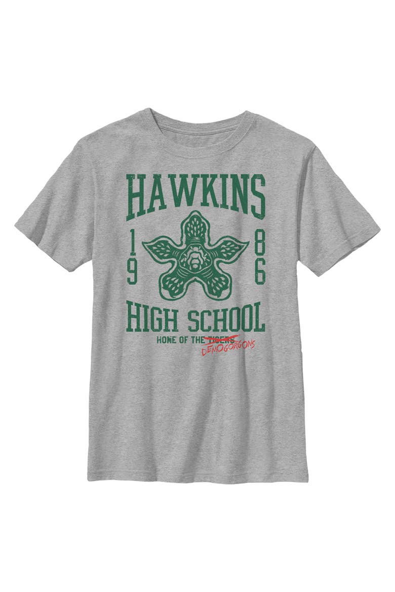 Netflix Boys' Home of the Demogorgons Graphic T-Shirt, Main, color, Athletic Heather