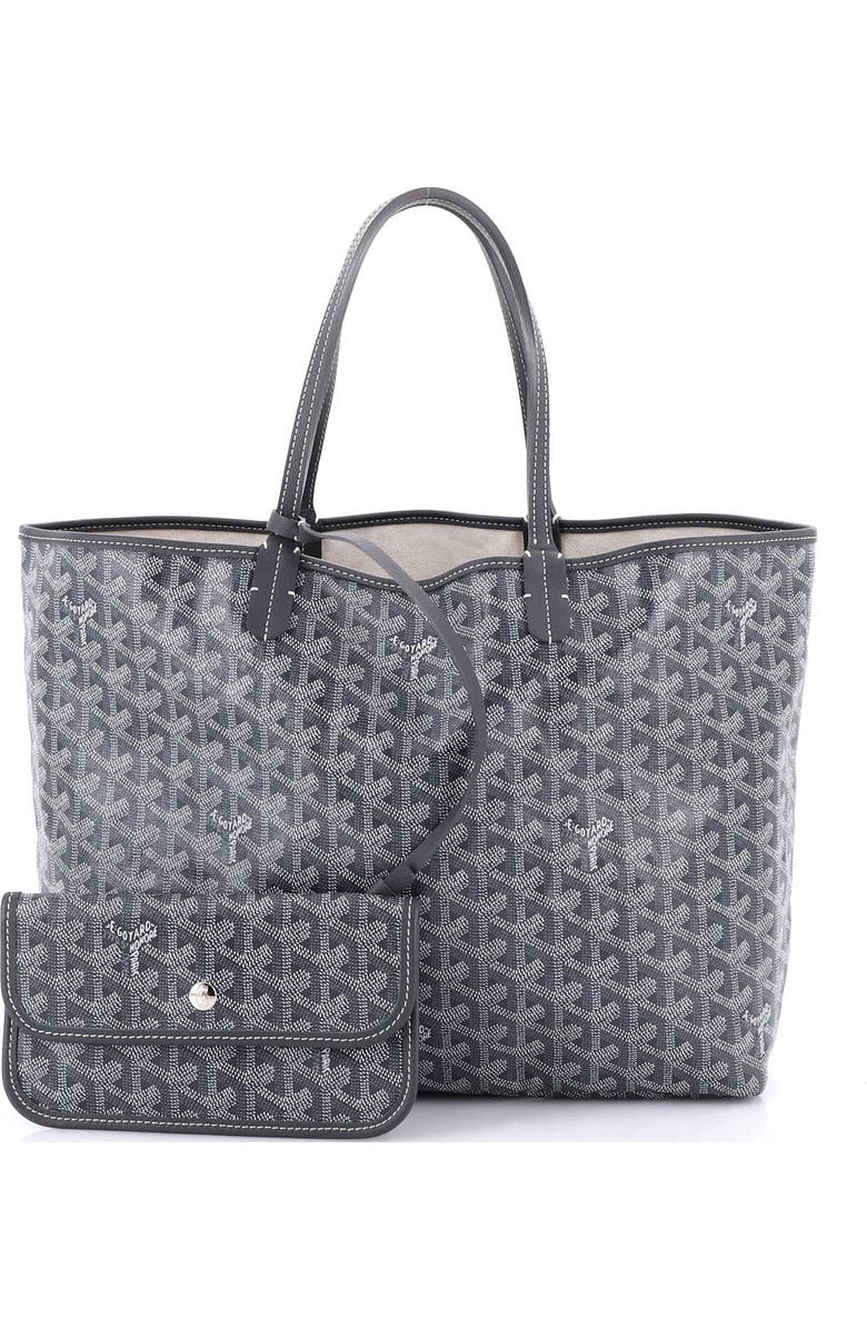 Pre-Owned Goyard Saint Louis Tote Coated Canvas PM, Alternate, color, Gray