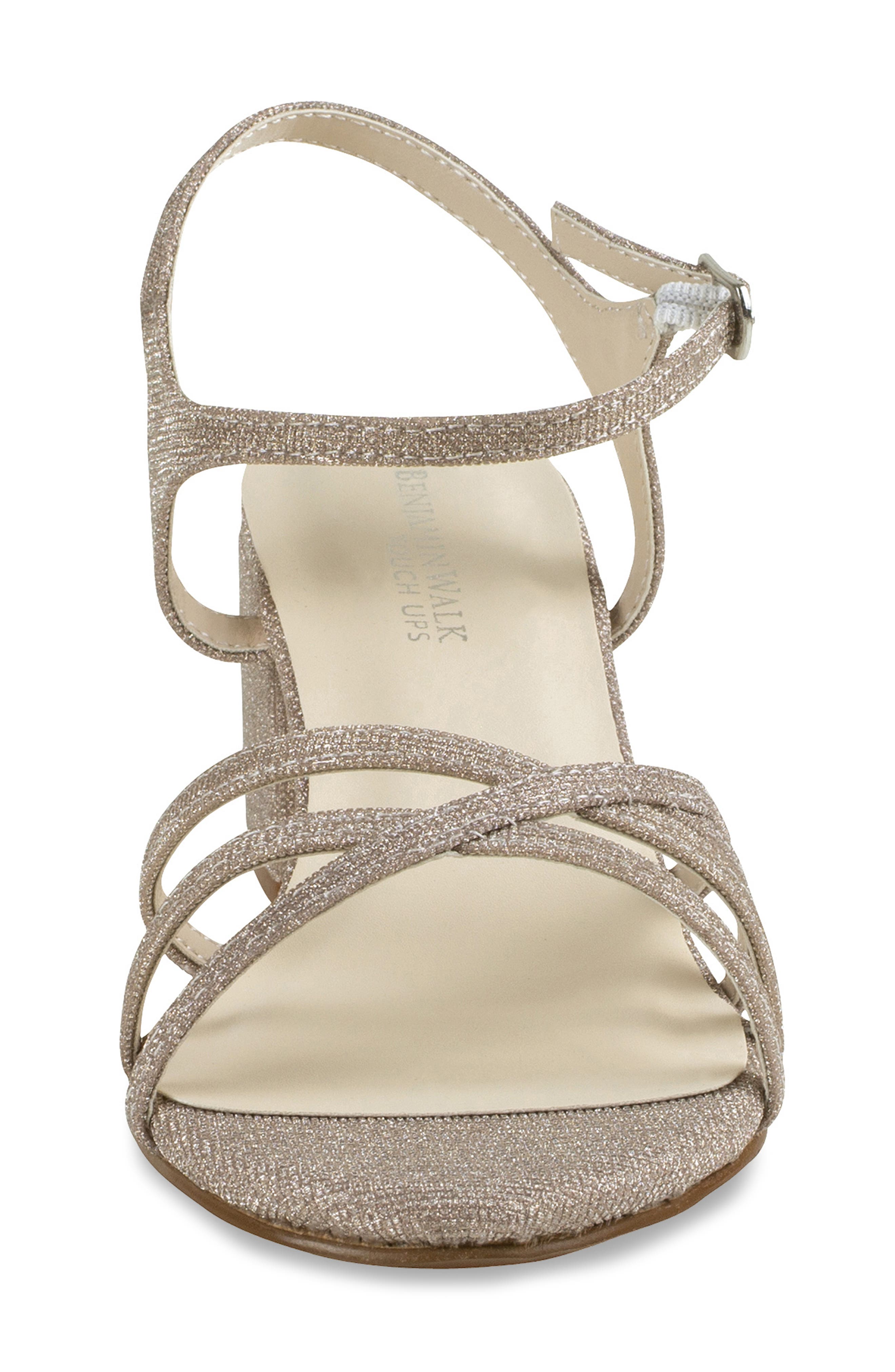 Touch Ups Delilah Ankle Strap Sandal, Alternate, color, Champagne