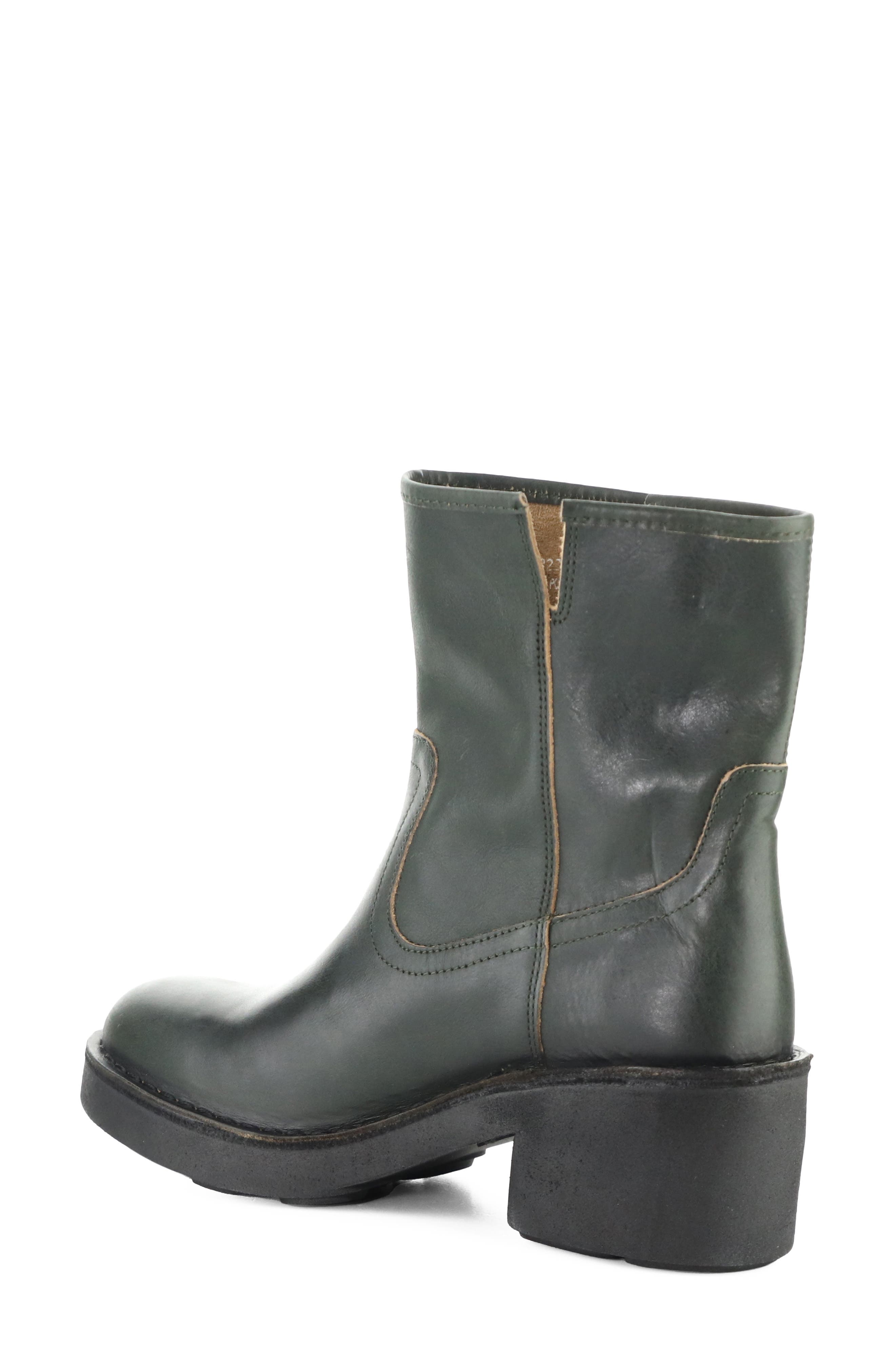 Naky Block Heel Bootie, Alternate, color, GREEN