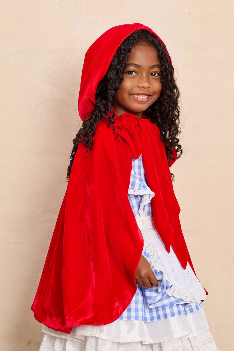Red Riding Hood Cape for Girls, Alternate, color, Red
