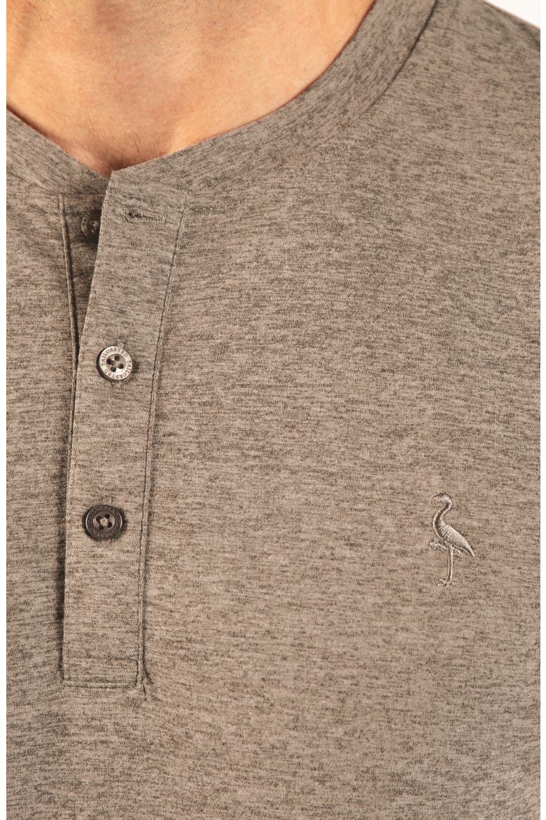 Brushed Melange Long Sleeve Henley, Alternate, color, CEDAR