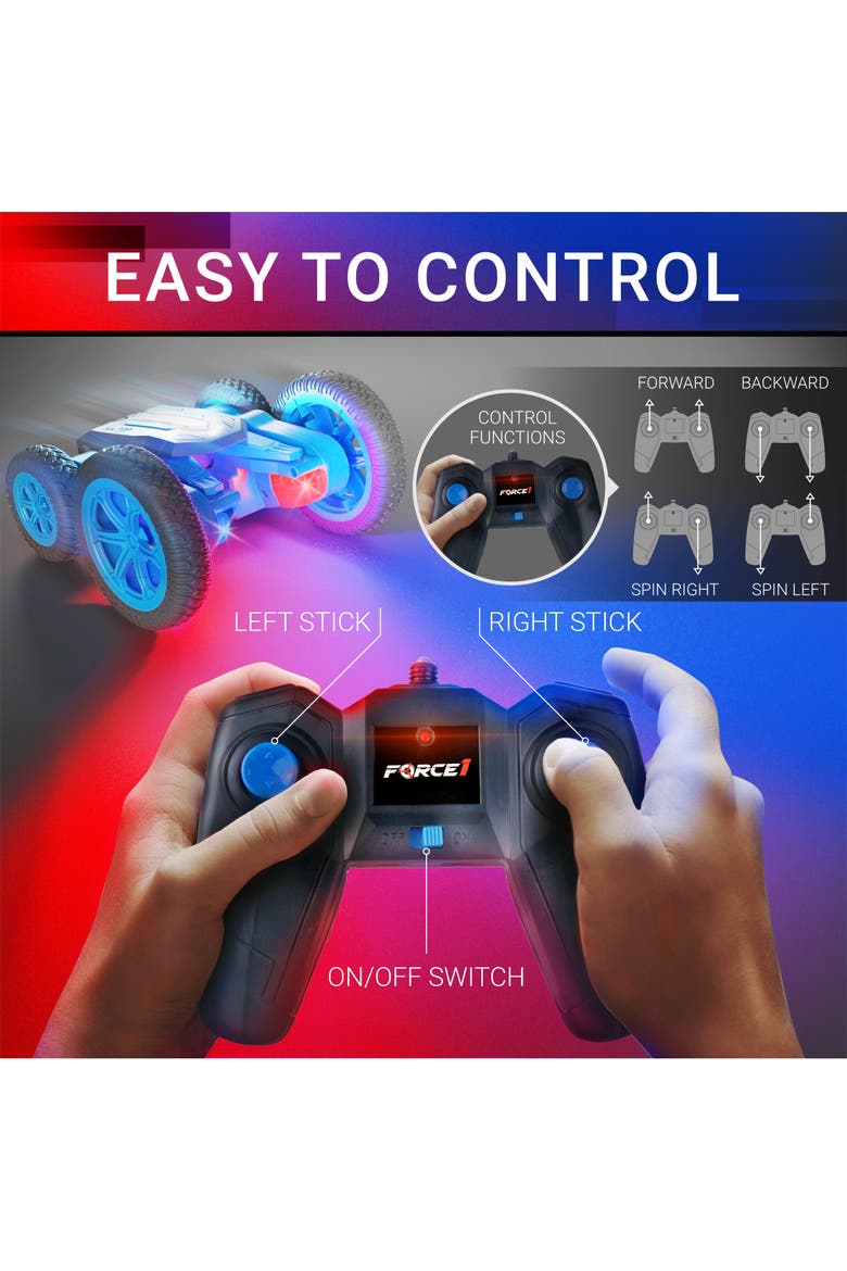 Tornado LED Remote Control Car, Alternate, color, Blue