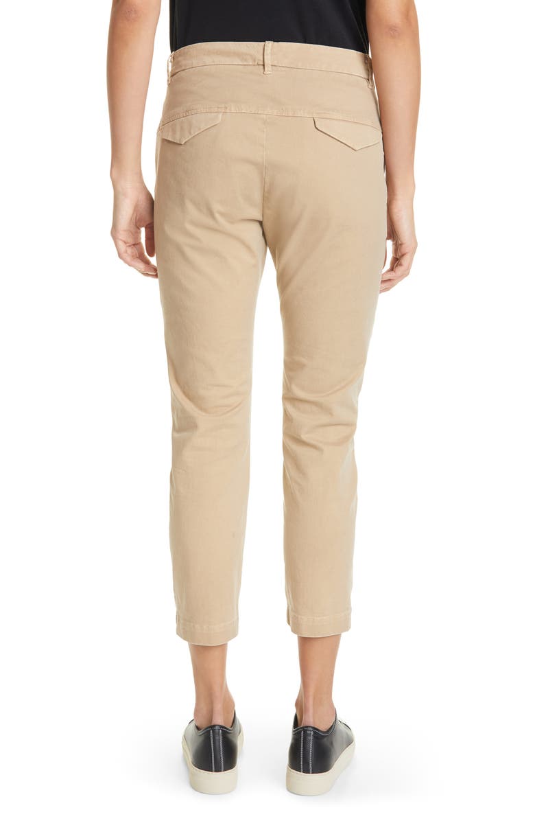 Nili Lotan Tel Aviv Stretch Cotton Crop Pants, Alternate, color, 