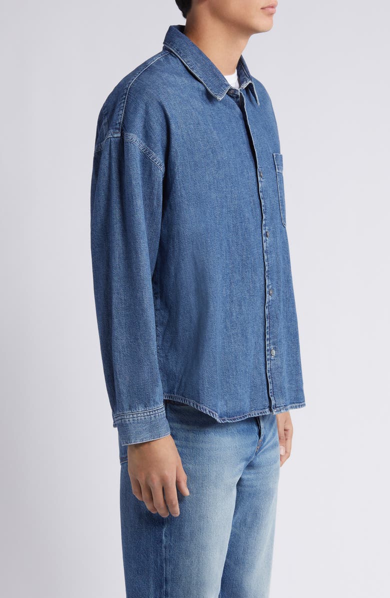 FRAME Relaxed Denim Button-Up Overshirt, Alternate, color,